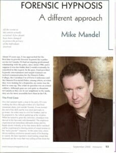 forensic hypnosis with Mike Mandel