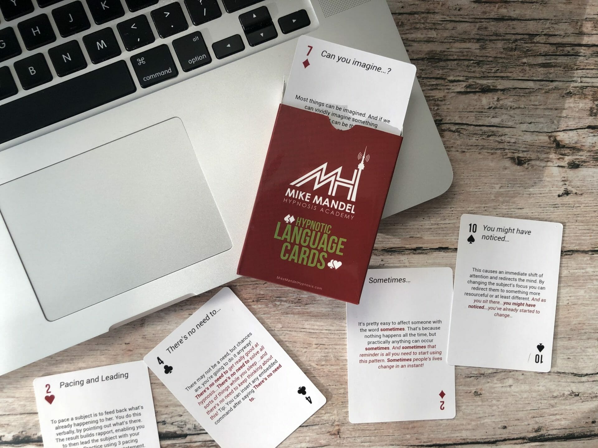 Card on Computer with Pack and Card sticking out