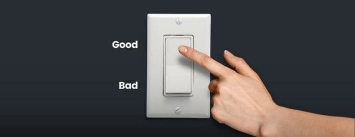 Light Switch With Good And Bad Options
