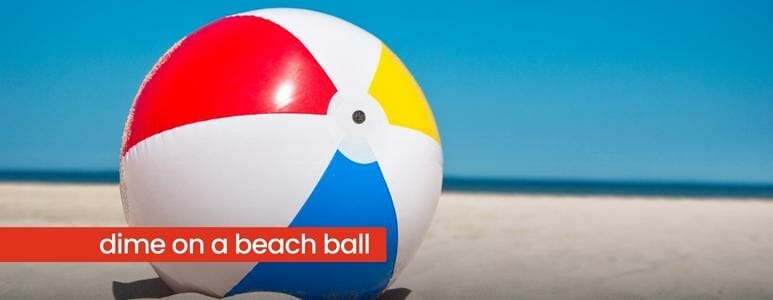A Beach Ball On The Sand