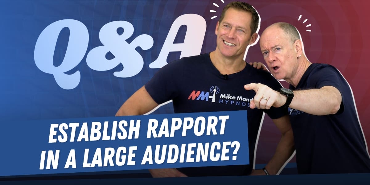 Establish Rapport With A Large Audience